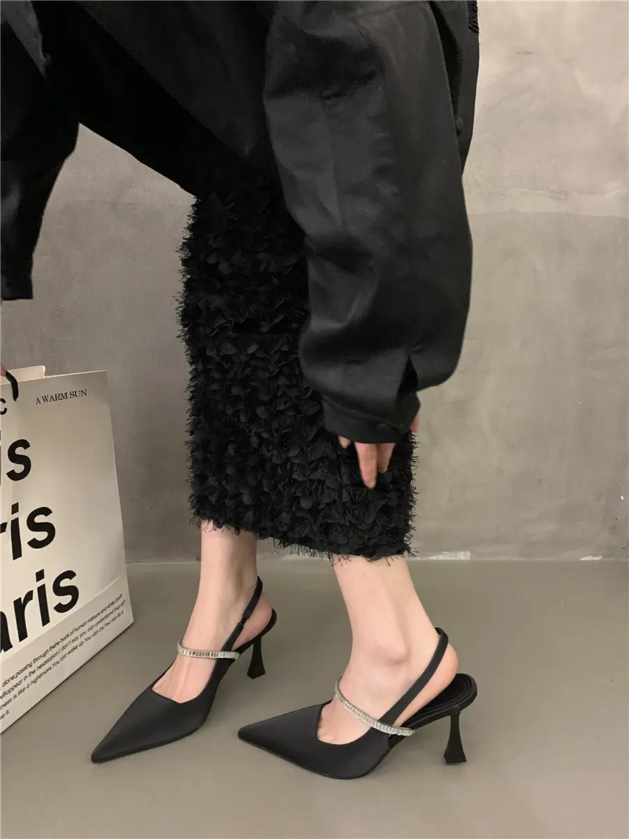 Black French Mary Jane Heels for Women Spring Summer — feature 7