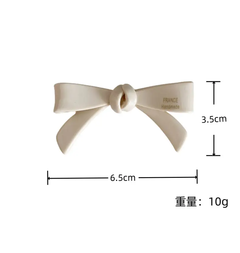 Blue Korean Girl Bow Hairpin Clip 2025 New Style — feature 5
