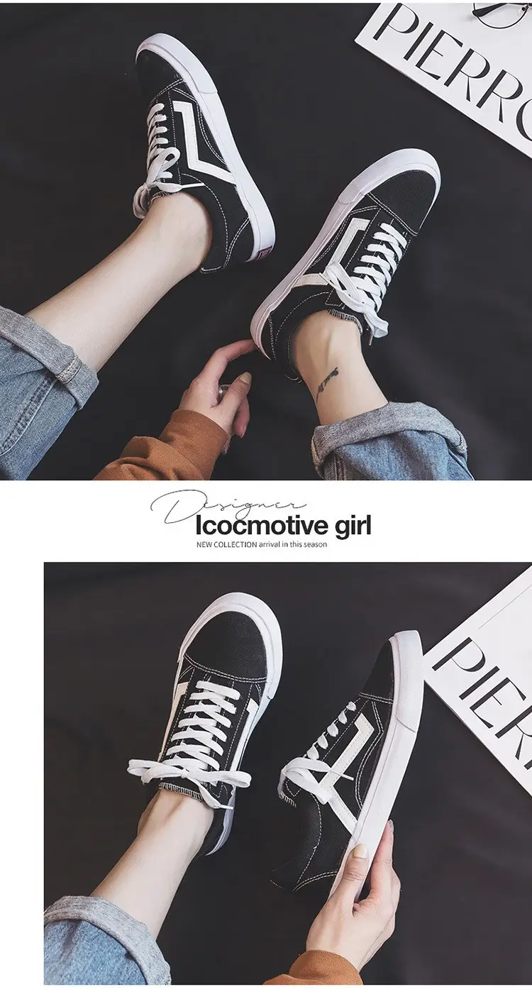 2024 Checkered Canvas Casual Sneakers for Women — feature 15