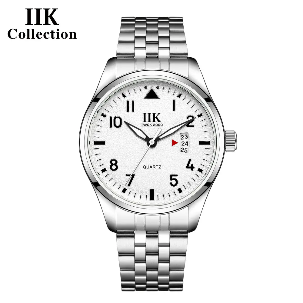 IIK Stainless Steel Men's Digital Watch Blue Dial - Image 3