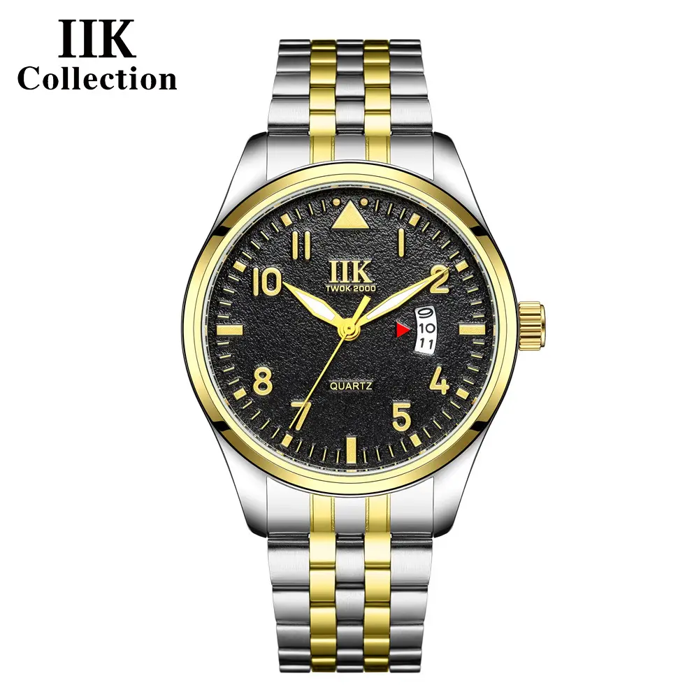 IIK Stainless Steel Men's Digital Watch Blue Dial - Image 4
