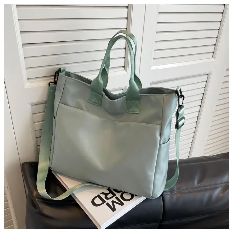 Women's Large Capacity Oxford Cloth Tote Bag Light Blue — feature 26