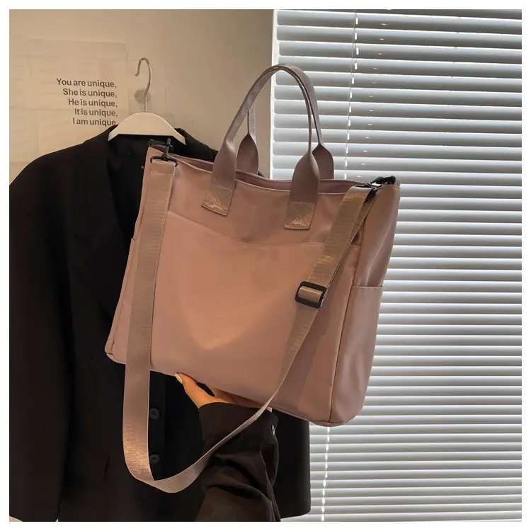 Women's Large Capacity Oxford Cloth Tote Bag Light Blue — feature 27