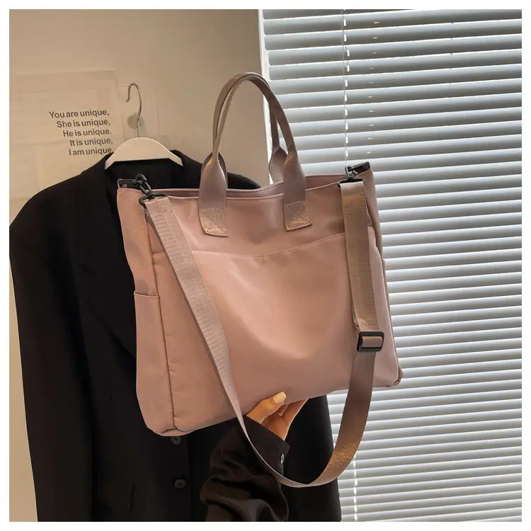 Women's Large Capacity Oxford Cloth Tote Bag Light Blue — feature 28