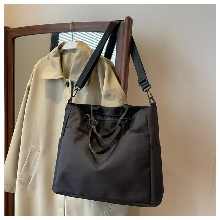 Women's Large Capacity Oxford Cloth Tote Bag Light Blue — feature 31