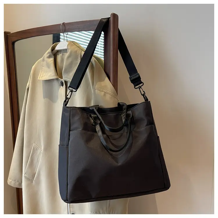 Women's Large Capacity Oxford Cloth Tote Bag Light Blue — feature 32