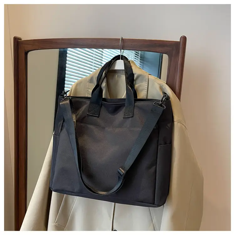 Women's Large Capacity Oxford Cloth Tote Bag Light Blue — feature 33