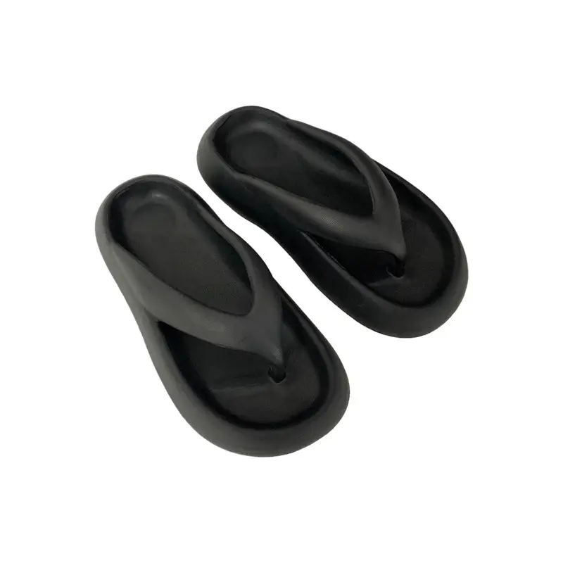 Black EVA Flip Flops Women Summer Home Outdoor Wear