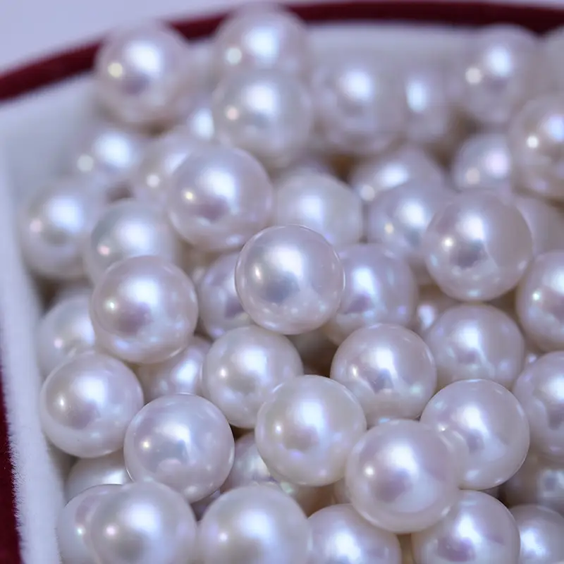Zhuji Fresh Water 4-10mm White Pearl Balls - Image 2