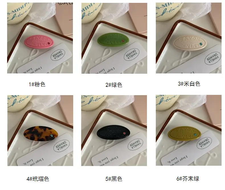 Red Korean Ins Same Style Hairpin Clip with Diamond Side — feature 7