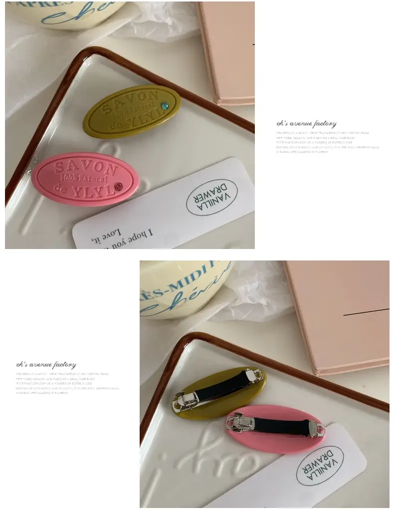 Red Korean Ins Same Style Hairpin Clip with Diamond Side — feature 9