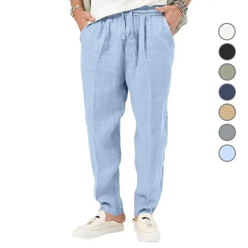 Men's Grey Linen Casual Pants 2025 — feature 12