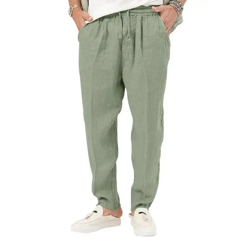 Men's Grey Linen Casual Pants 2025 — feature 18