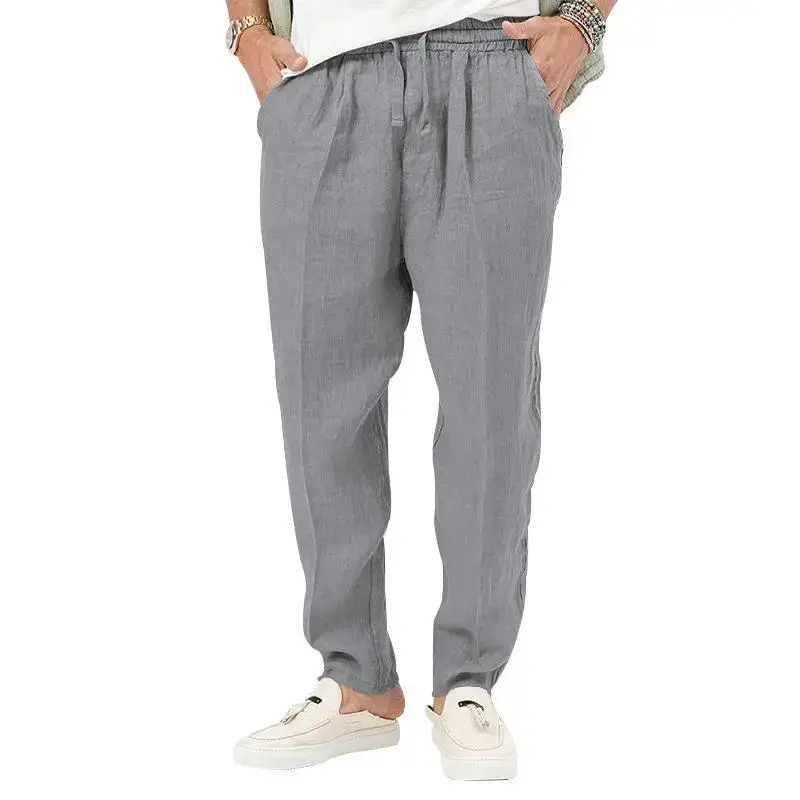 Men's Grey Linen Casual Pants 2025 — feature 24