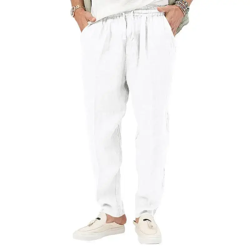 Men's Grey Linen Casual Pants 2025 — feature 4