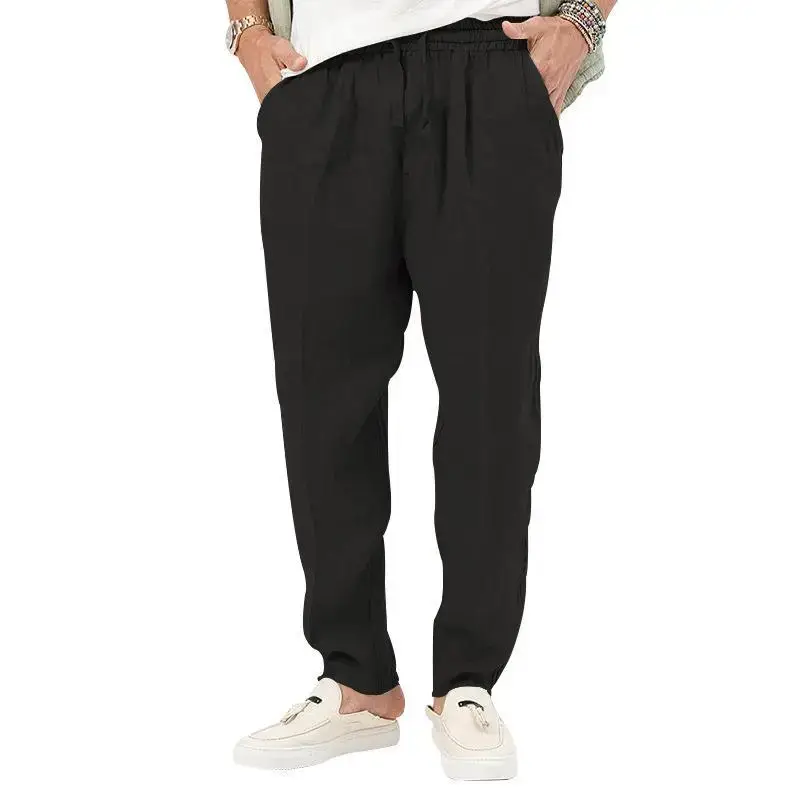 Men's Grey Linen Casual Pants 2025 — feature 9