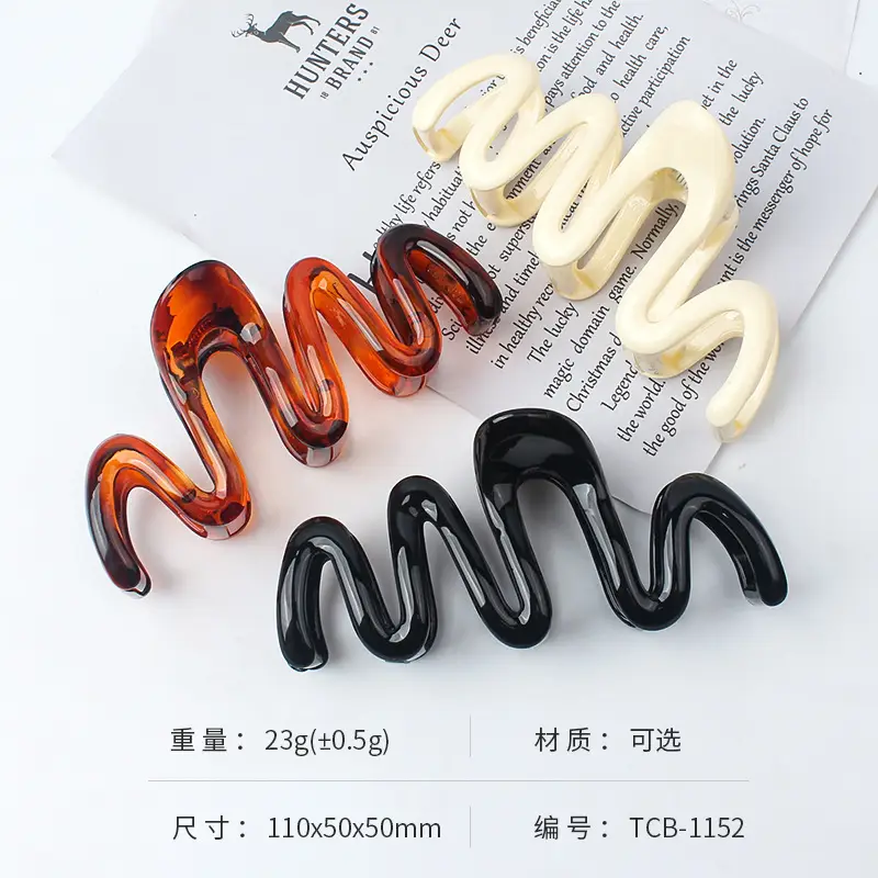 New Wave Frosted Hair Clips for Bathing - Image 27