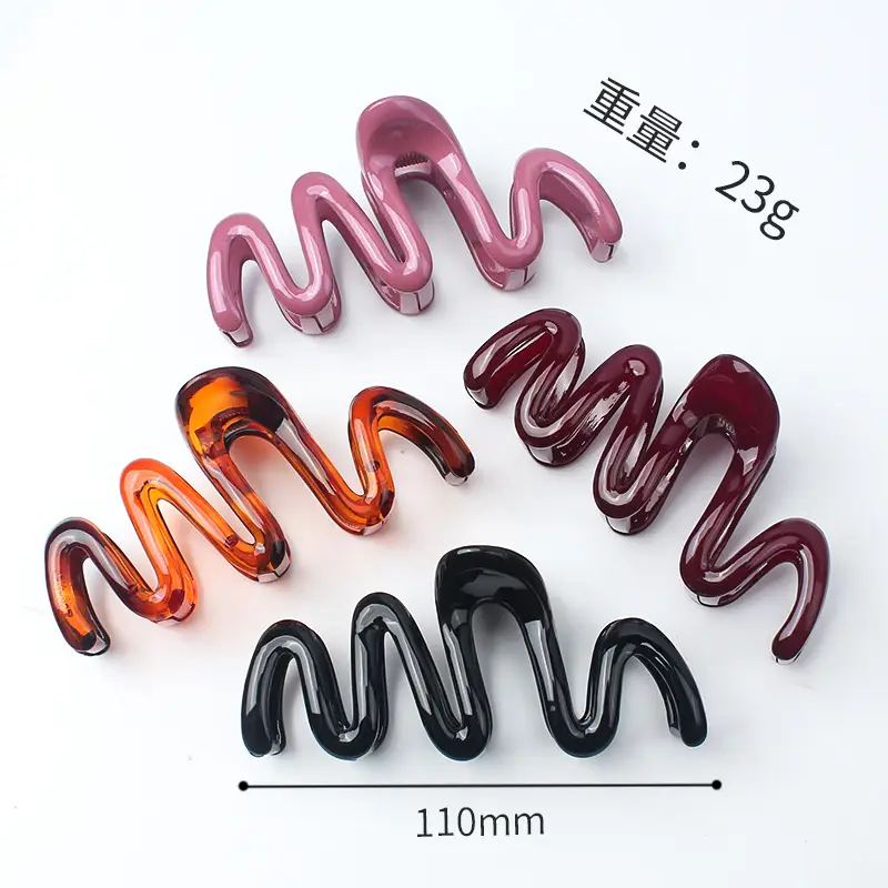 New Wave Frosted Hair Clips for Bathing - Image 28
