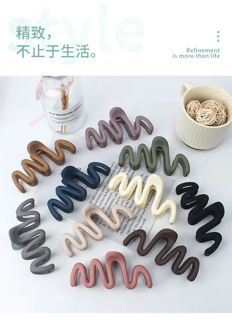New Wave Frosted Hair Clips for Bathing — feature 4