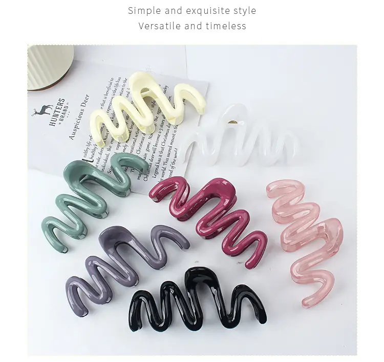 New Wave Frosted Hair Clips for Bathing — feature 5