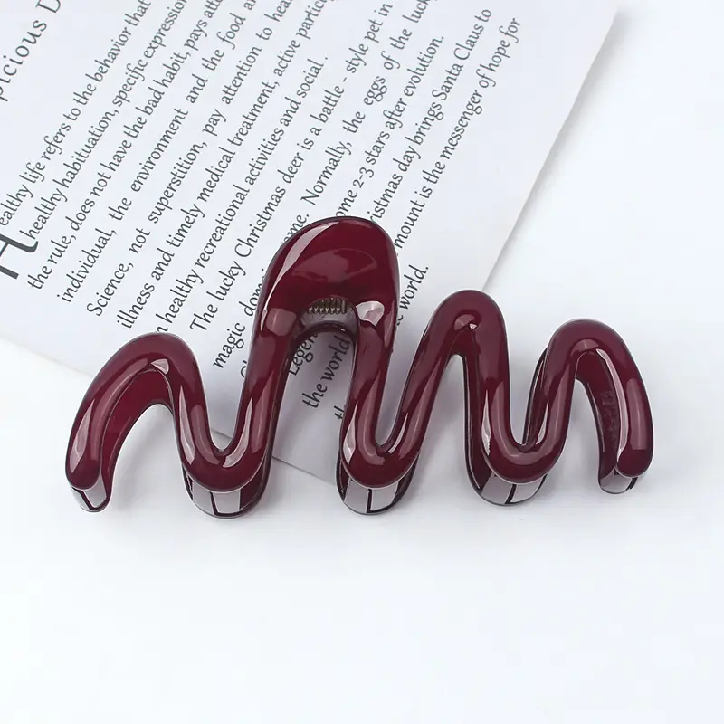 New Wave Frosted Hair Clips for Bathing - Image 19