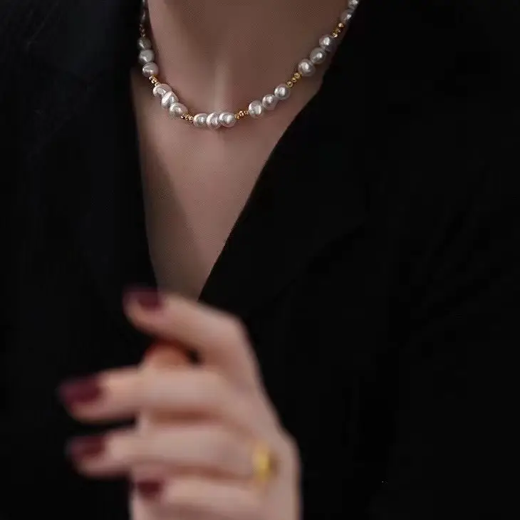 Adjustable Pearl Necklace for Women Niche Design - Image 4