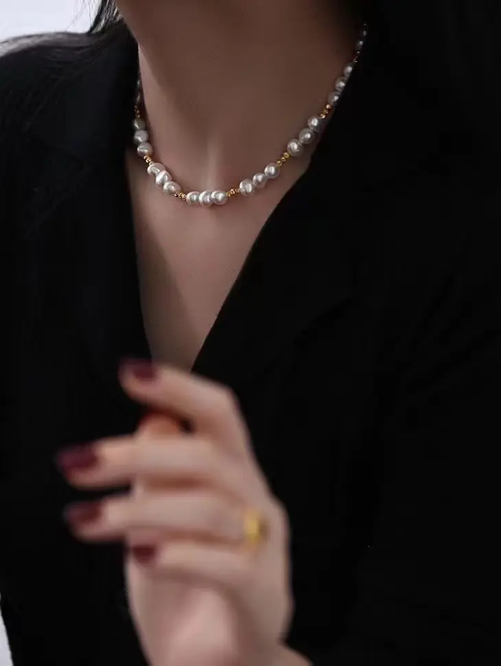 Adjustable Pearl Necklace for Women Niche Design — feature 4