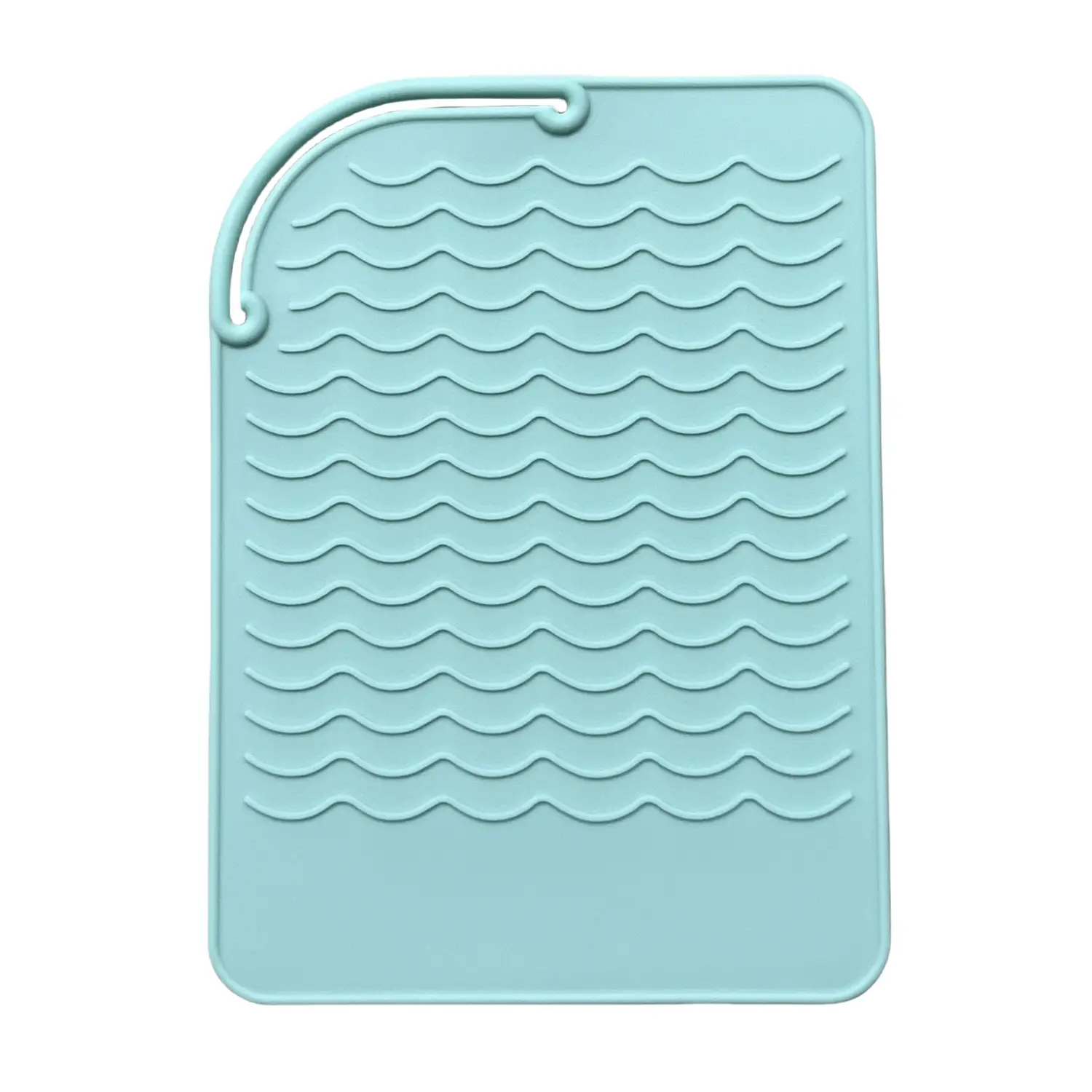 Non-Slip Silicone Hair Curling Rod Pad Light Blue - Image 4