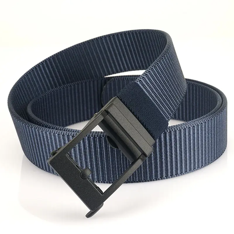 Navy Blue Tactical Belt with Automatic Buckle 3.8CM - Image 4