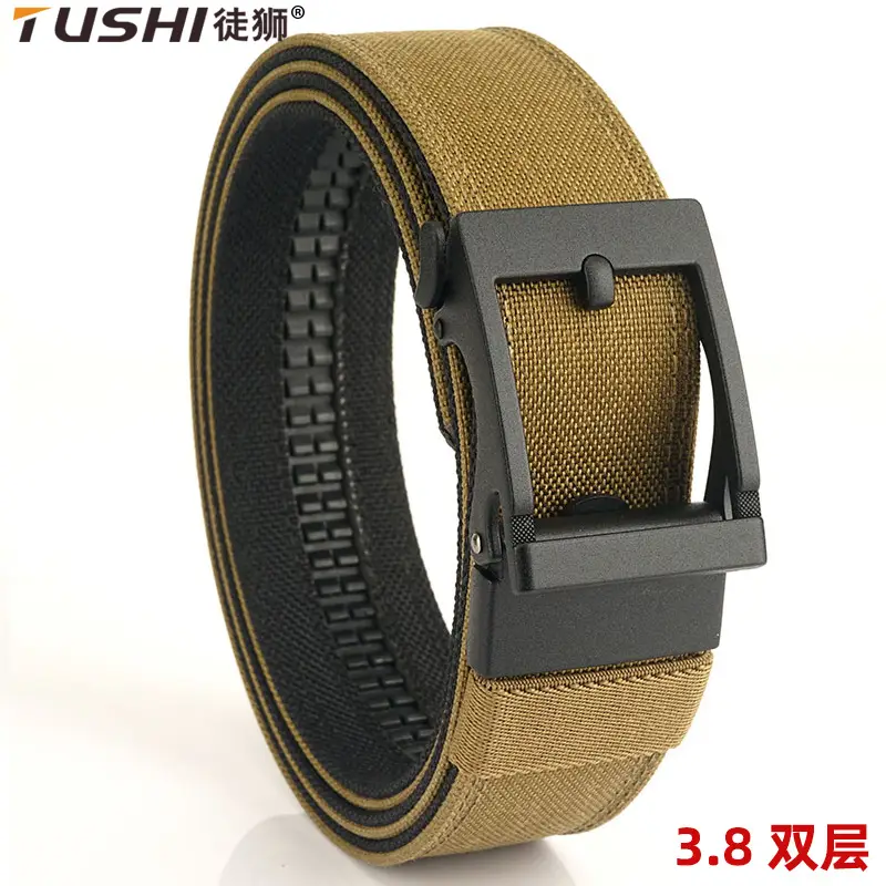 3.8 Double Thickened Tactical Belt CS Field Multifunctional Belt Automatic Buckle Upgraded Hanging Gun Nylon Belt - Image 7