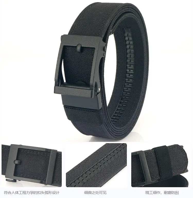 3.8 Double Thickened Tactical Belt CS Field Multifunctional Belt Automatic Buckle Upgraded Hanging Gun Nylon Belt โ feature 15