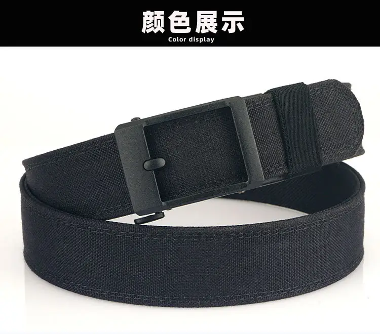 3.8 Double Thickened Tactical Belt CS Field Multifunctional Belt Automatic Buckle Upgraded Hanging Gun Nylon Belt โ feature 17