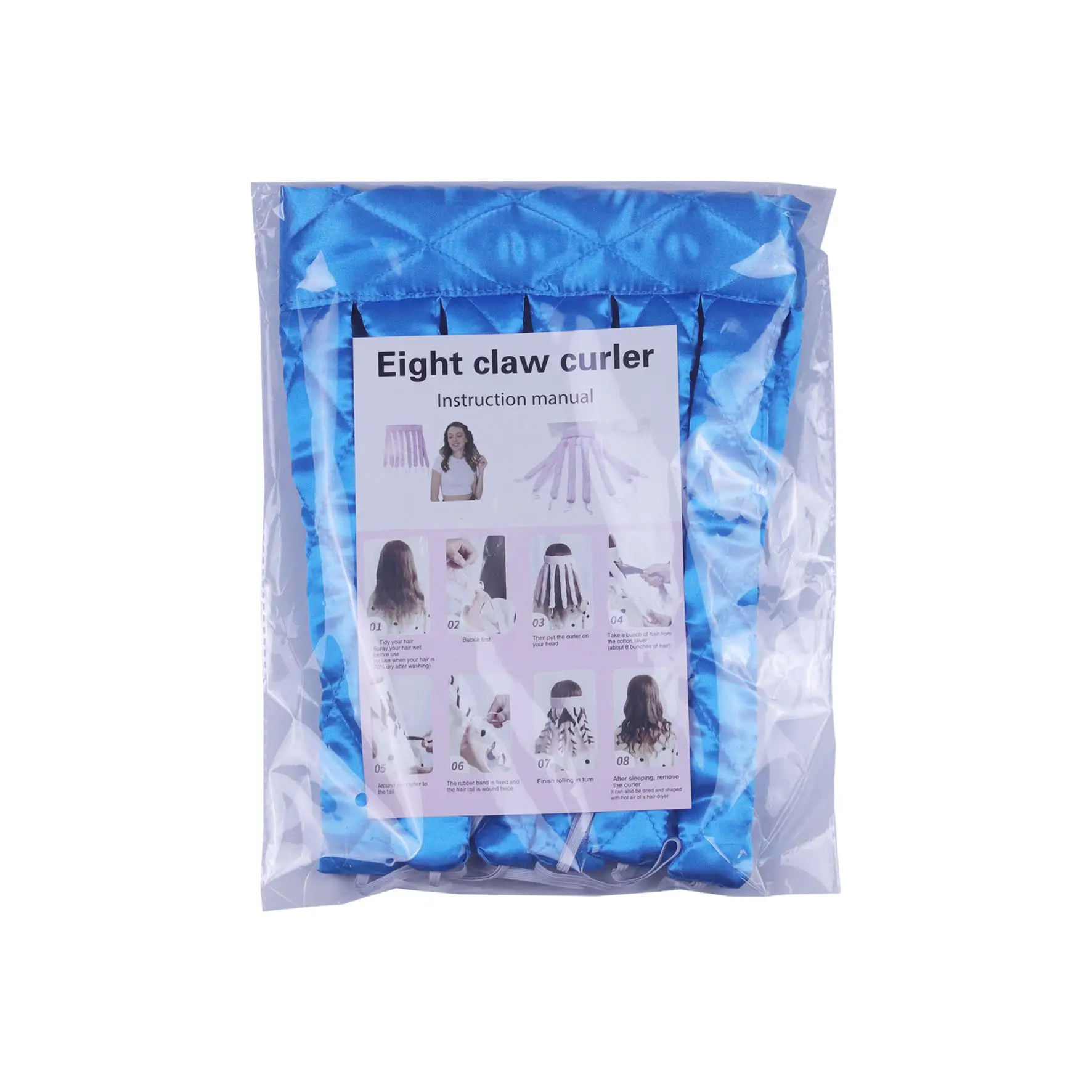 Blue Lazy Curling Iron Octopus Sponge Set — feature 22