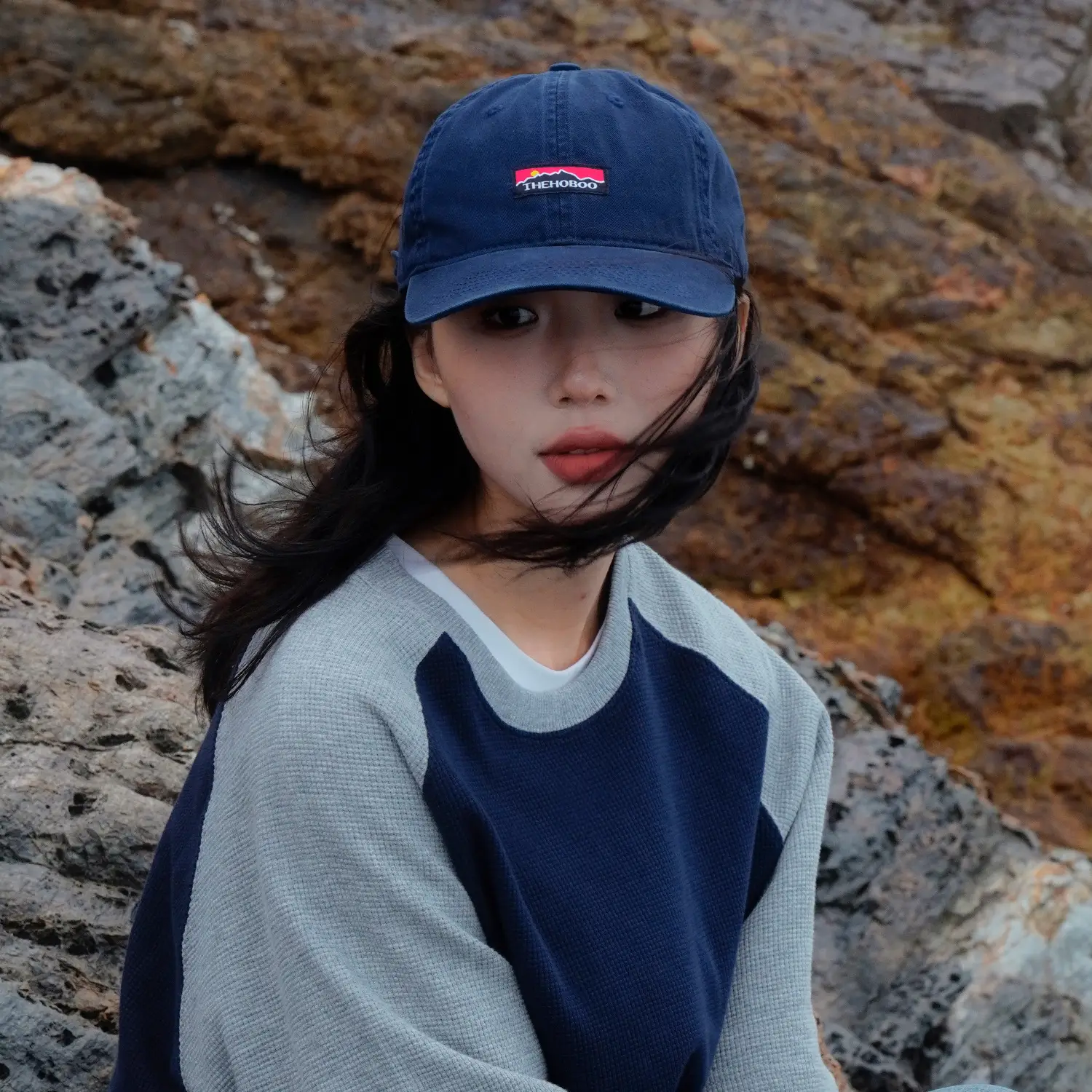 Men's Blue Baseball Cap with Brand Logo - Image 7