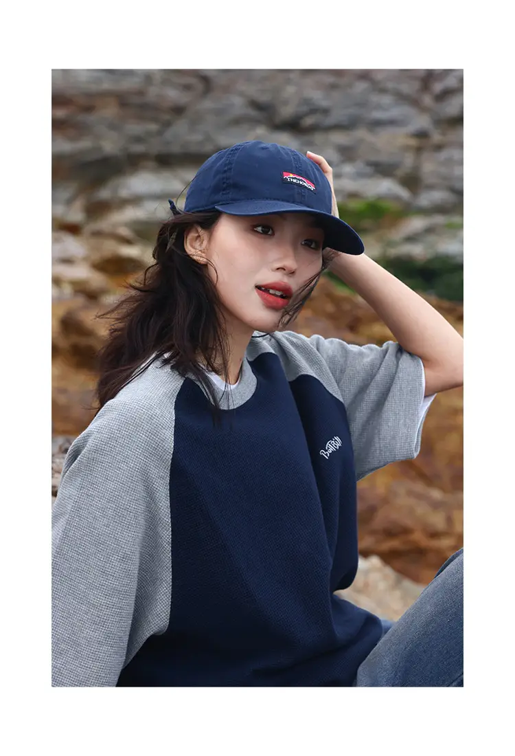 Men's Blue Baseball Cap with Brand Logo — feature 2