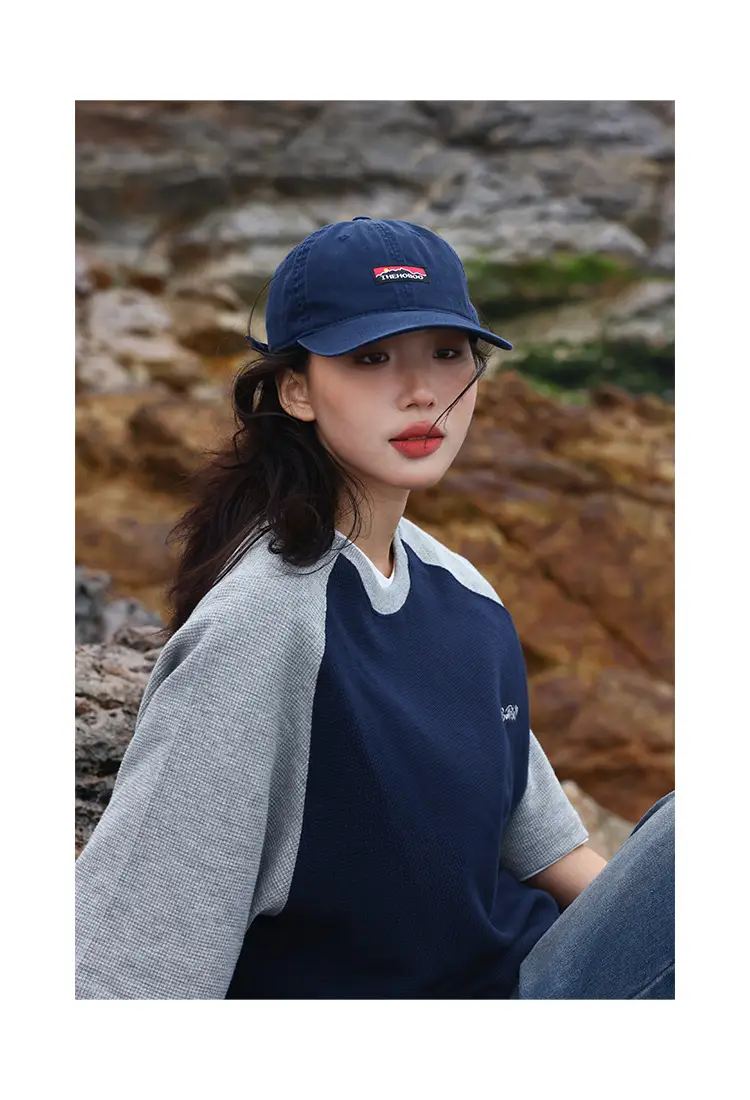 Men's Blue Baseball Cap with Brand Logo — feature 3