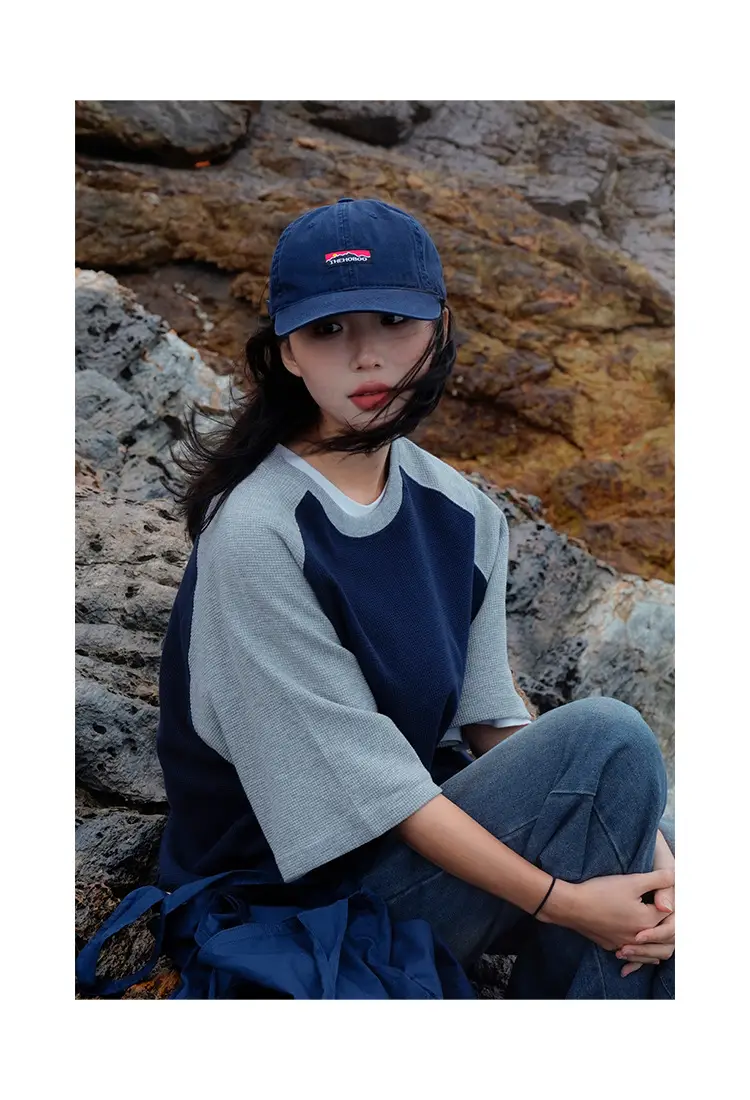Men's Blue Baseball Cap with Brand Logo — feature 5