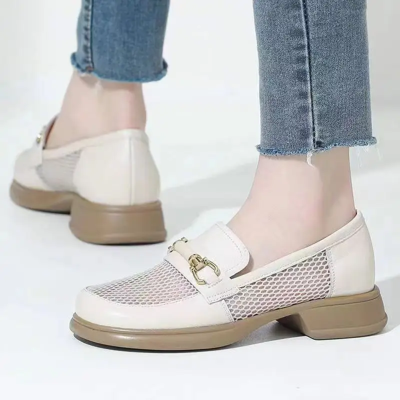 Women's Mesh Loafers Hollow Out Flat Slip-On - Image 4