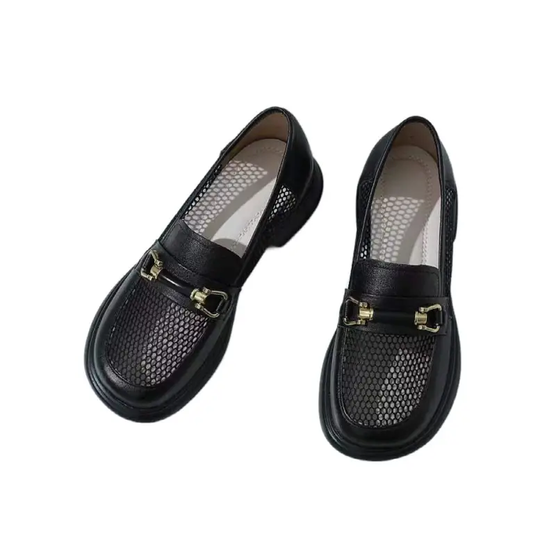 Women's Mesh Loafers Hollow Out Flat Slip-On - Image 7