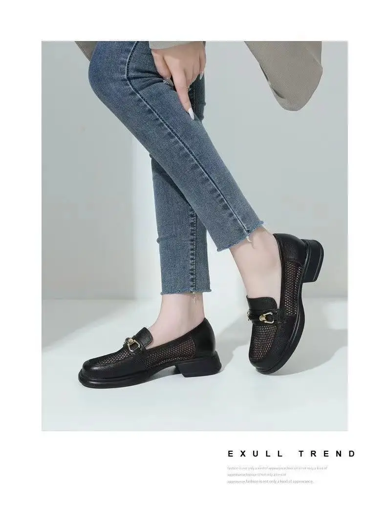 Women's Mesh Loafers Hollow Out Flat Slip-On — feature 5