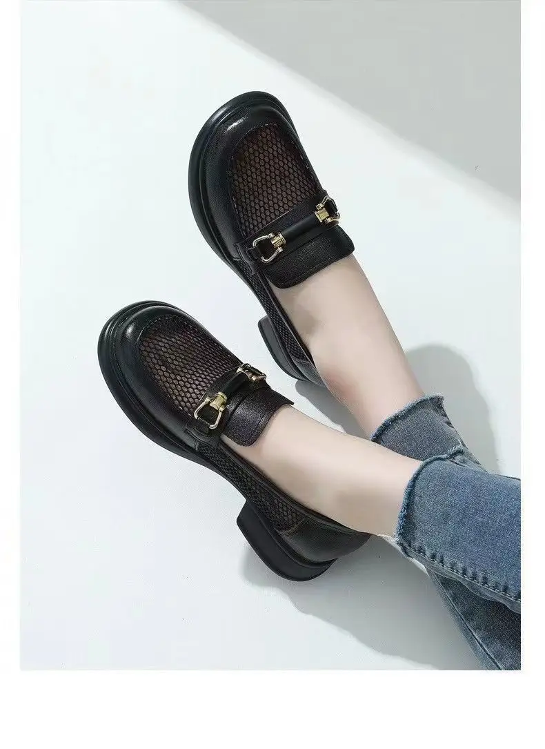 Women's Mesh Loafers Hollow Out Flat Slip-On — feature 6