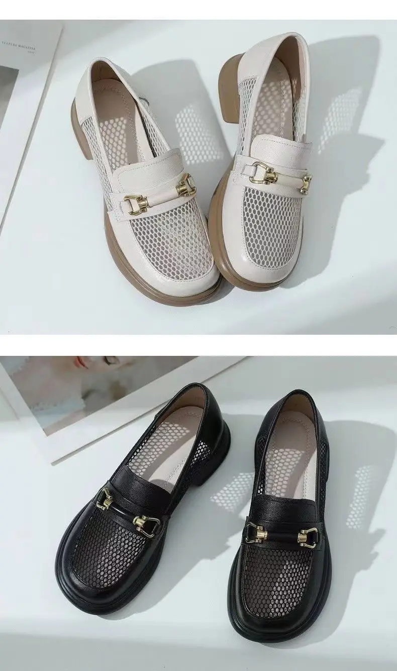 Women's Mesh Loafers Hollow Out Flat Slip-On — feature 8