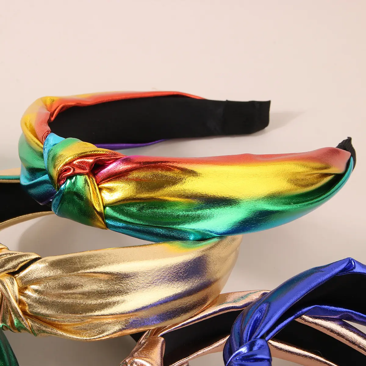 Rainbow Laser Knot Headband for Women — feature 9
