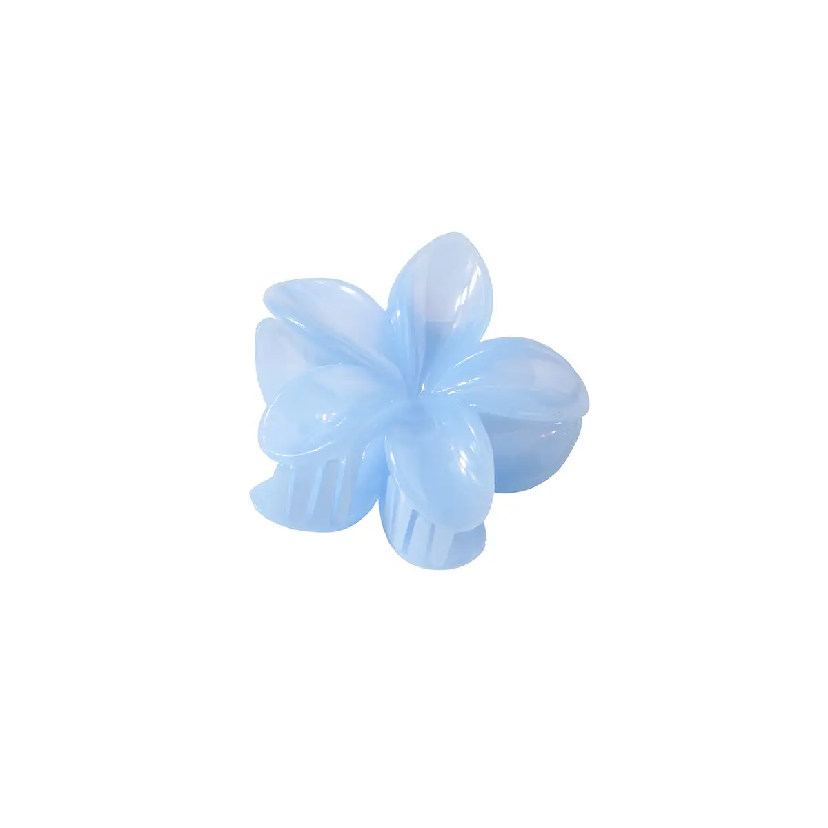 Jelly-Colored Plumeria Hair Clip for Women