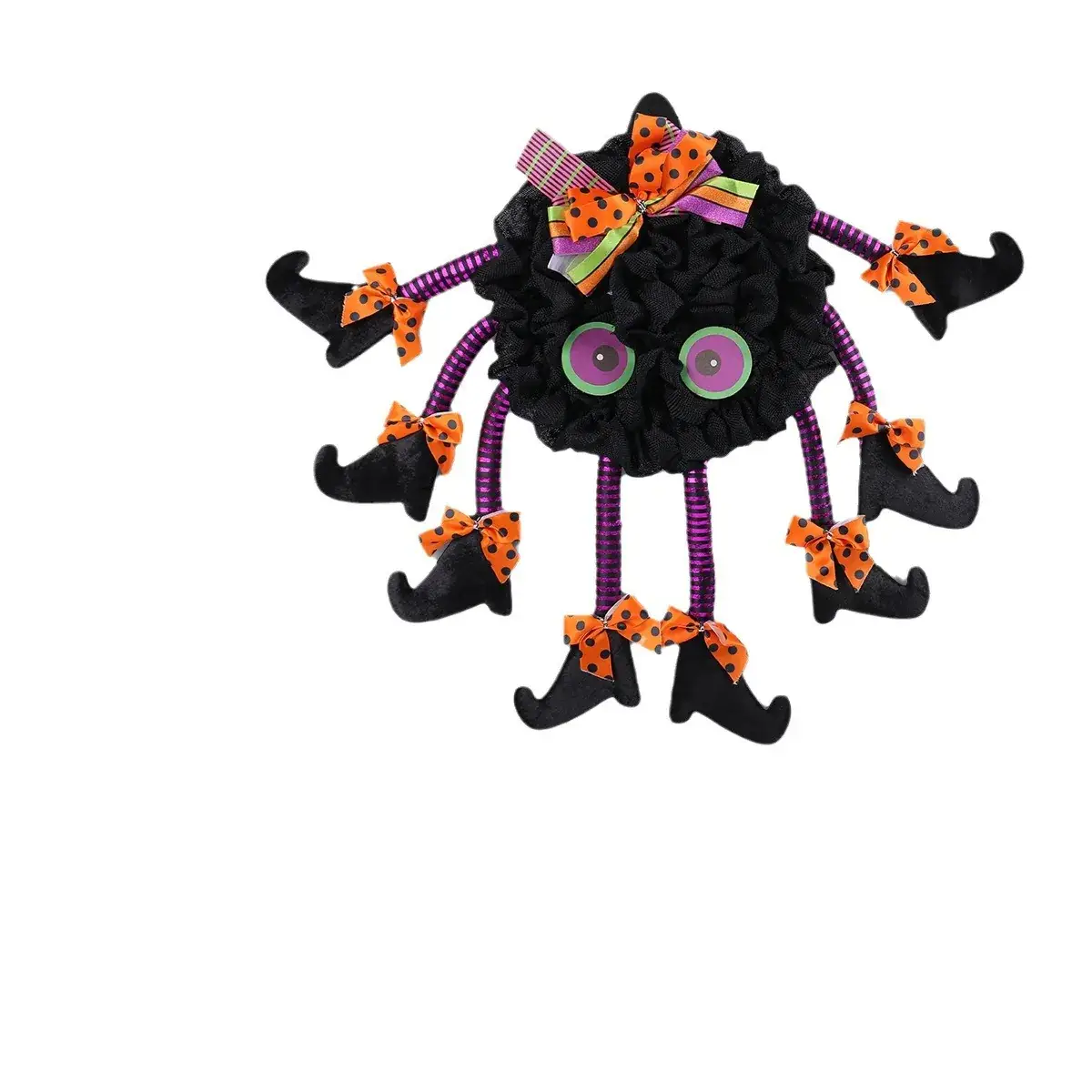 Halloween Multi-Legged Spider Wreath Decoration - Image 6