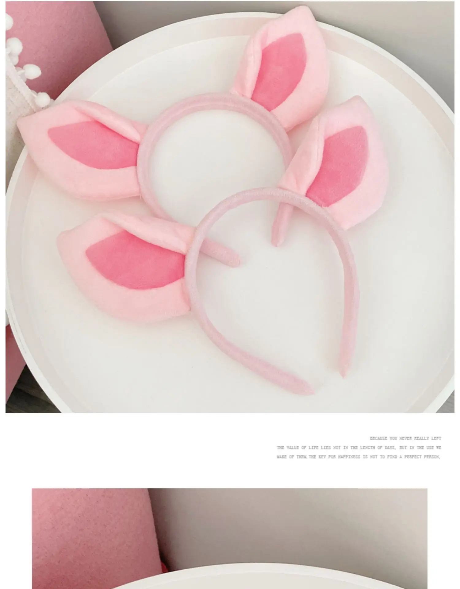 Pink Cat Ears Hair Band for Girls — feature 3