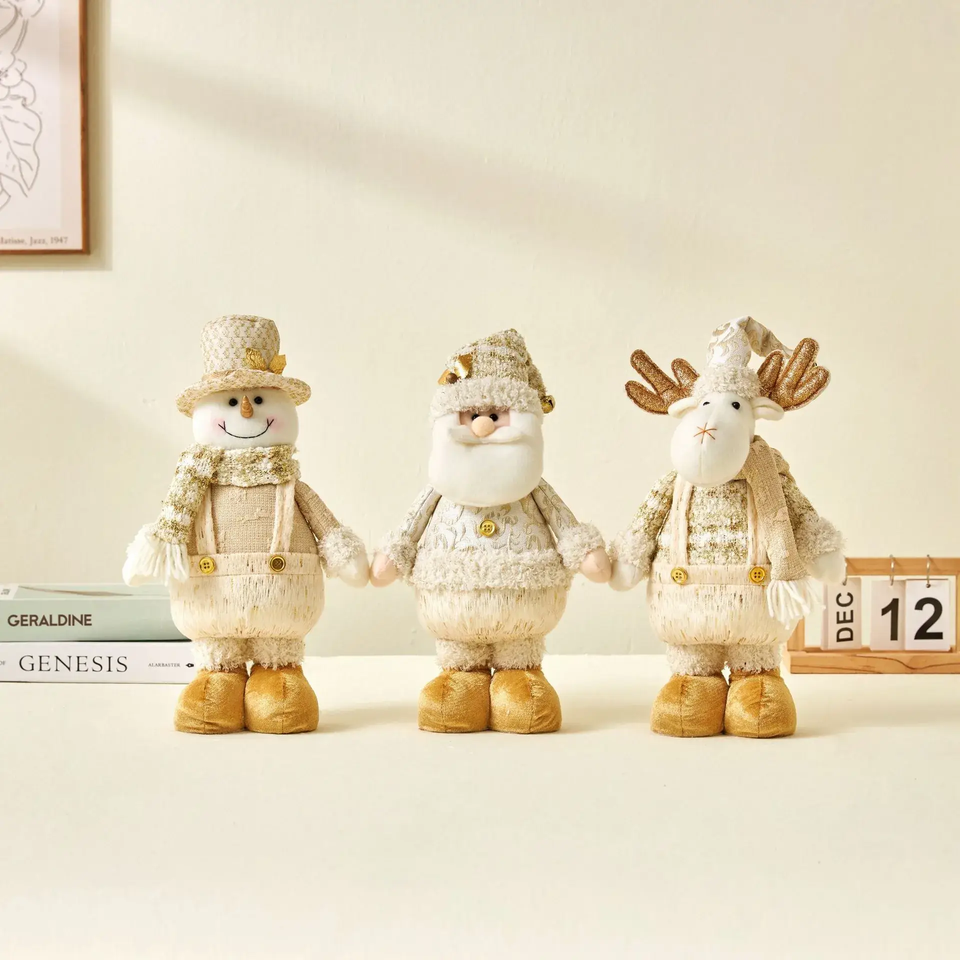 Nordic Christmas Snowman Doll with Telescopic Leg - Image 8
