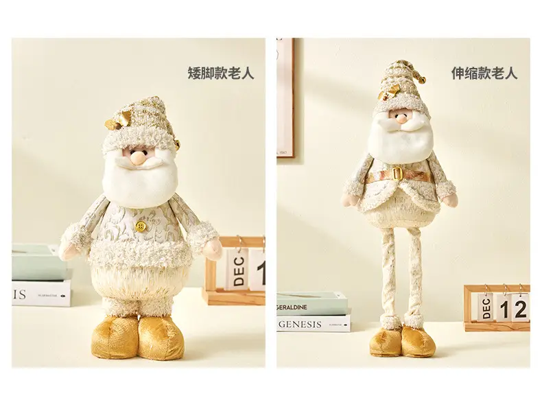 Nordic Christmas Snowman Doll with Telescopic Leg — feature 11