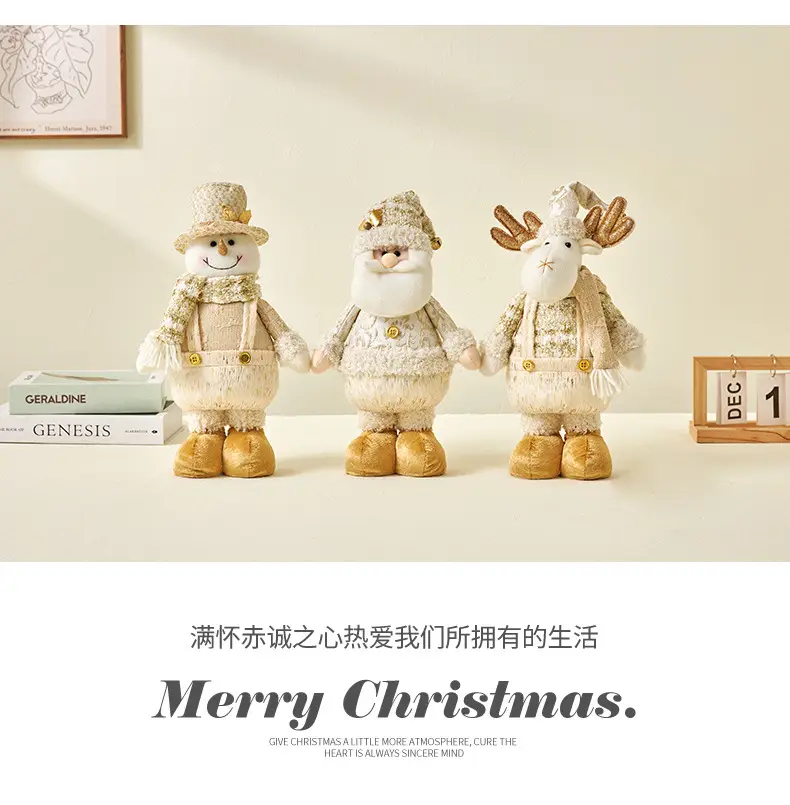Nordic Christmas Snowman Doll with Telescopic Leg — feature 4