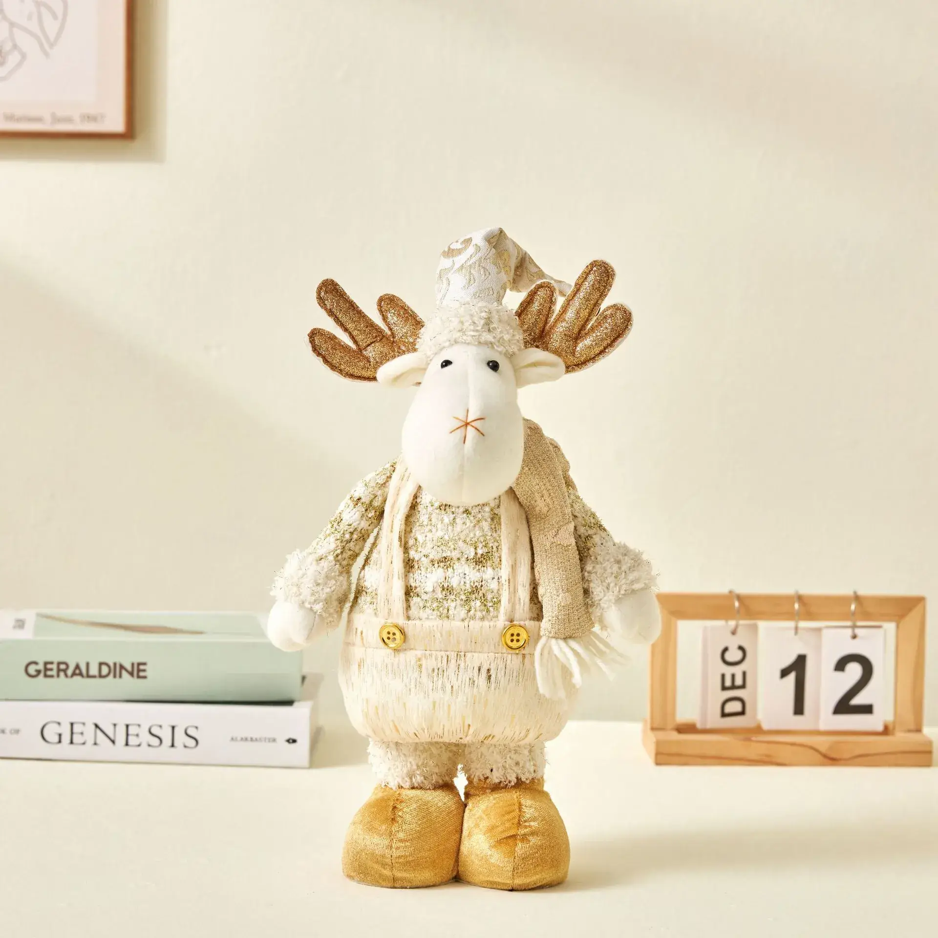 Nordic Christmas Snowman Doll with Telescopic Leg - Image 2